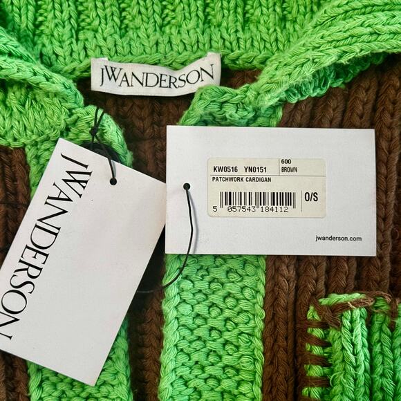 JW Anderson - Men's Patchwork Cotton-Blend Cardigan - O/S - Picture 5 of 10